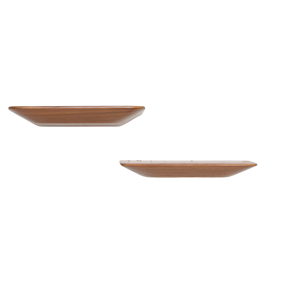Craftsman teakhouten wandplank - set van 2
