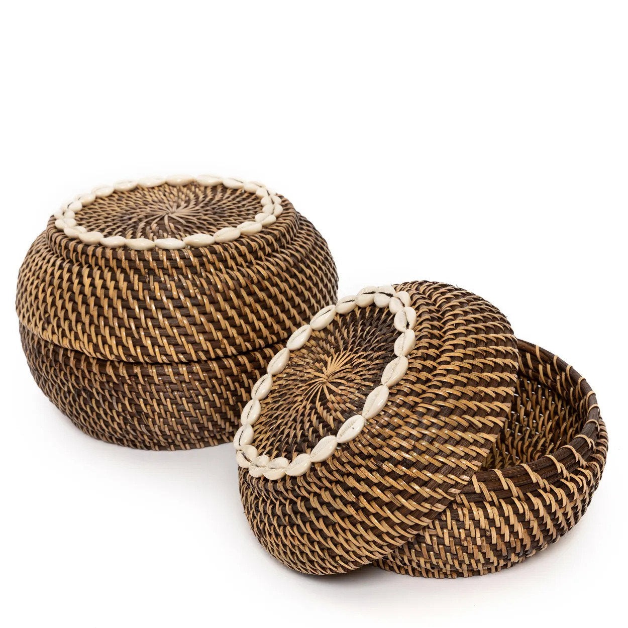 De Colonial Peek-a-Boo-mand - naturel bruin - S