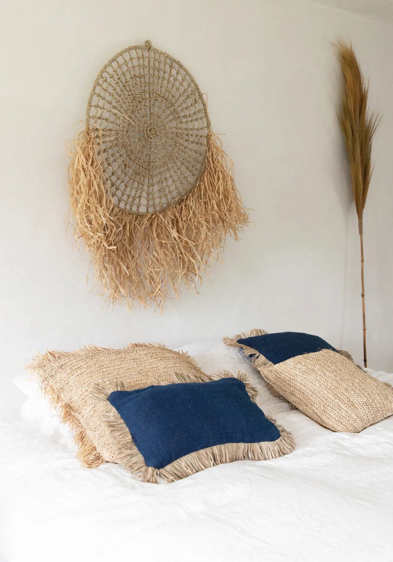 De raffia-dromenvanger - naturel