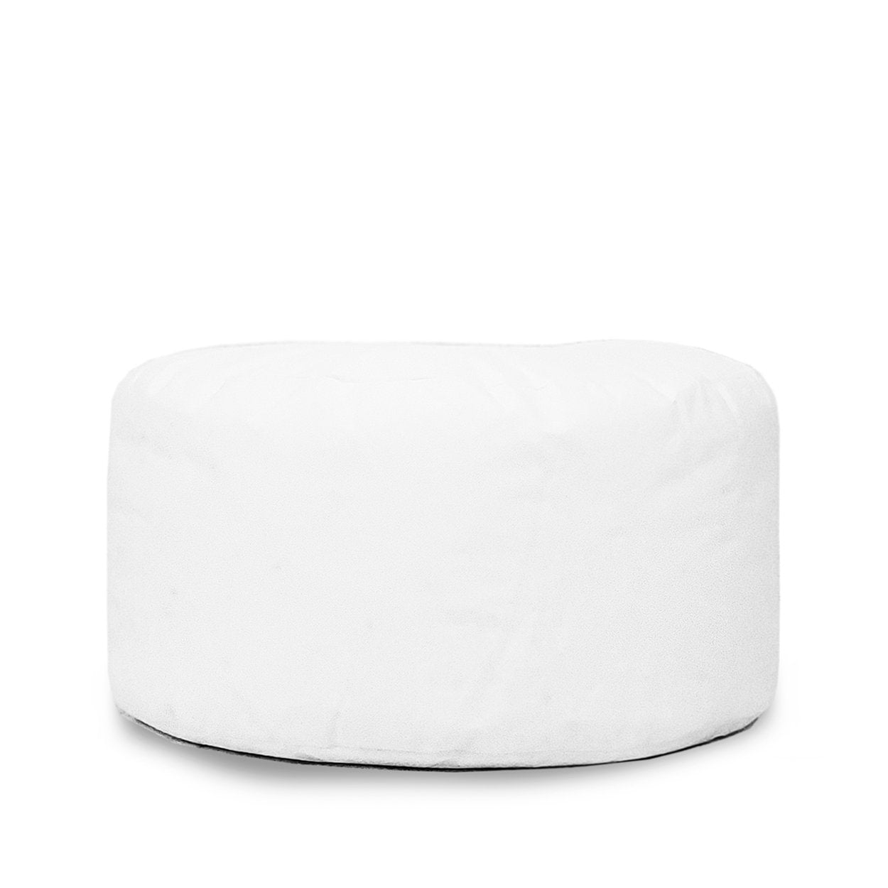 Witte ronde binnenpoef - Ø60