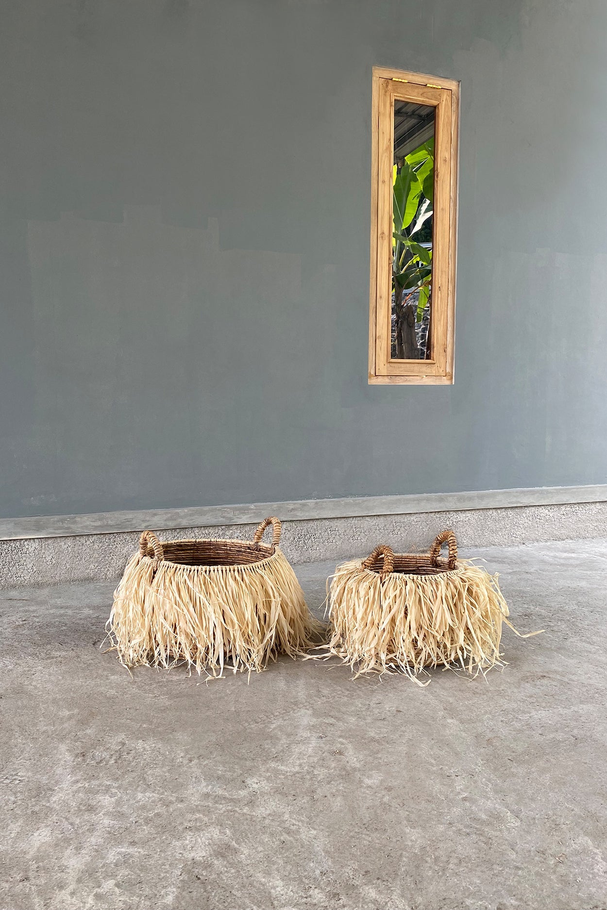 De raffia mand