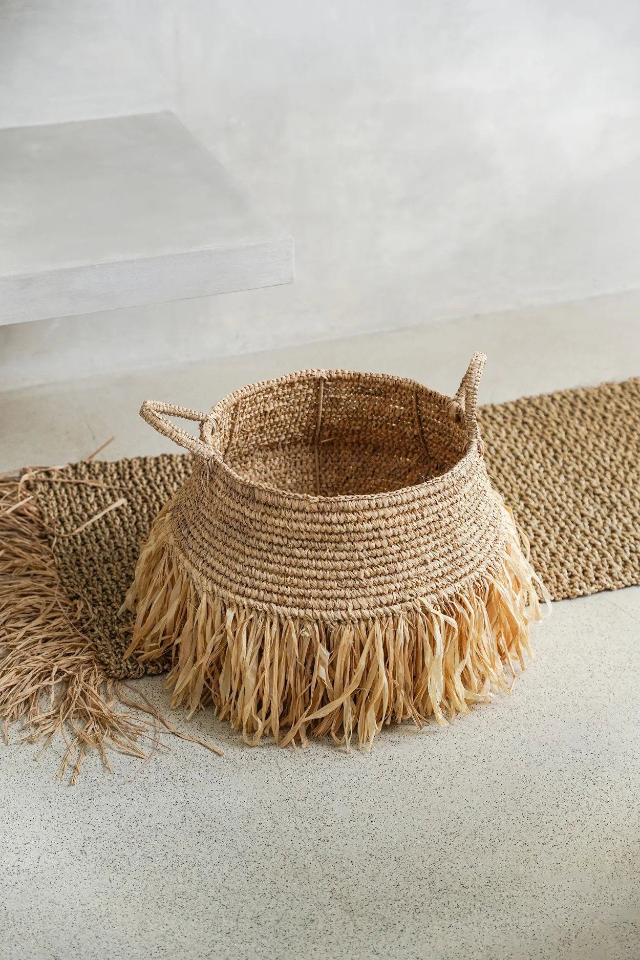 De Raffia Deluxe-manden - naturel - medium