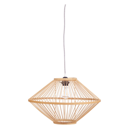 Ufo hanglamp bamboe naturel Ø45 cm H28 cm