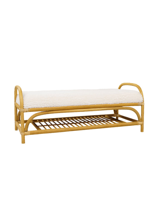 Kidsdepot bankje Banu naturel - wit