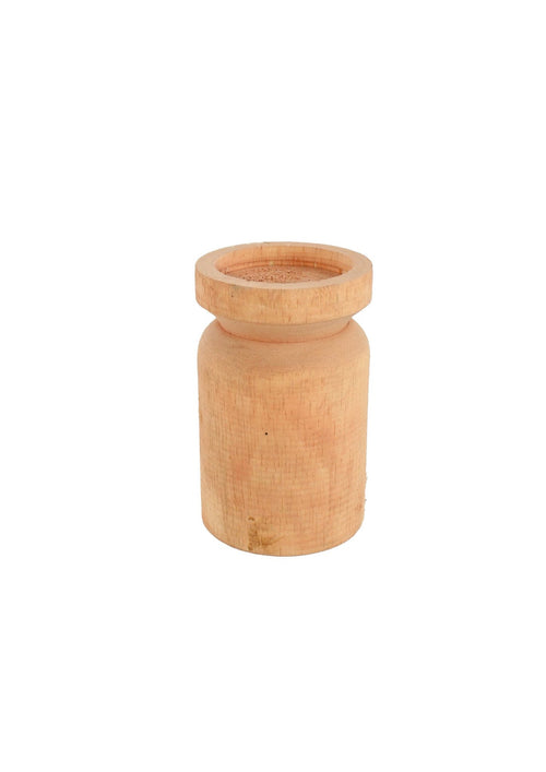 Houten Kaarsenhouder Oranje – M
