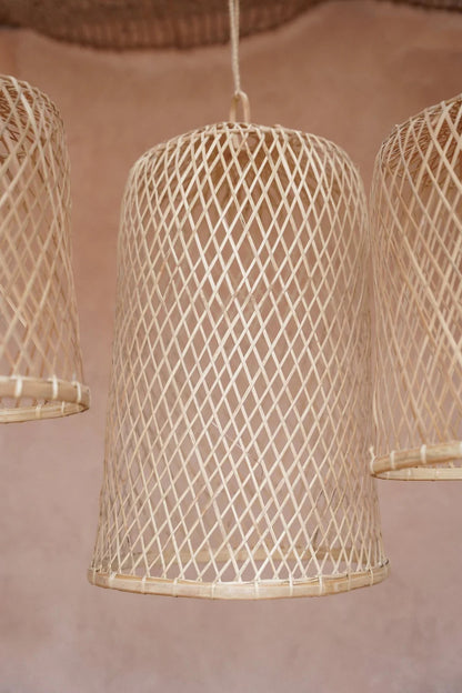 Bamboelampen - The Buluh Hanglamp – Set van 4