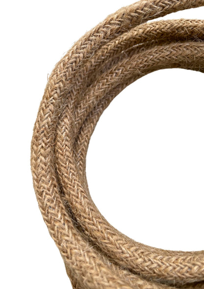 Kabel met fitting - Naturel Zwart