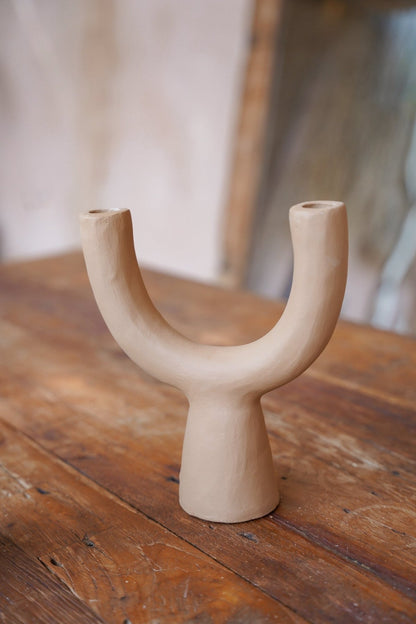Bruine Kandelaar - Terracotta - De Pohon