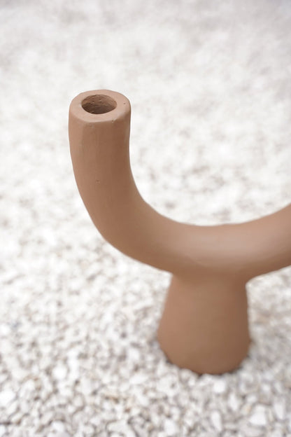 Bruine Kandelaar - Terracotta - De Pohon