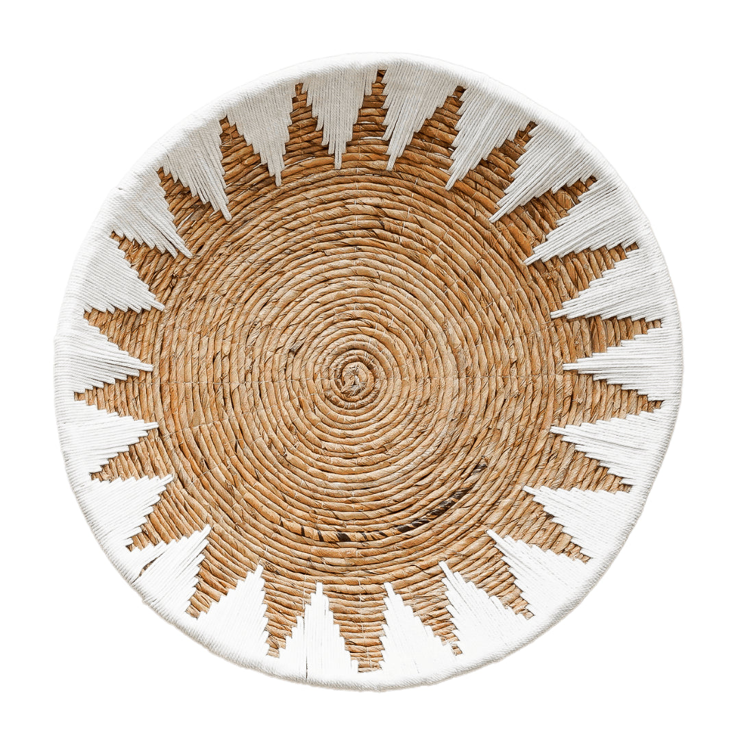 Het bamboe sterbord - Wit - XL - Hippie Monkey (67 cm)