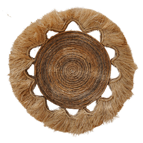 Raffia wanddecoratie - The Sidemen - XL