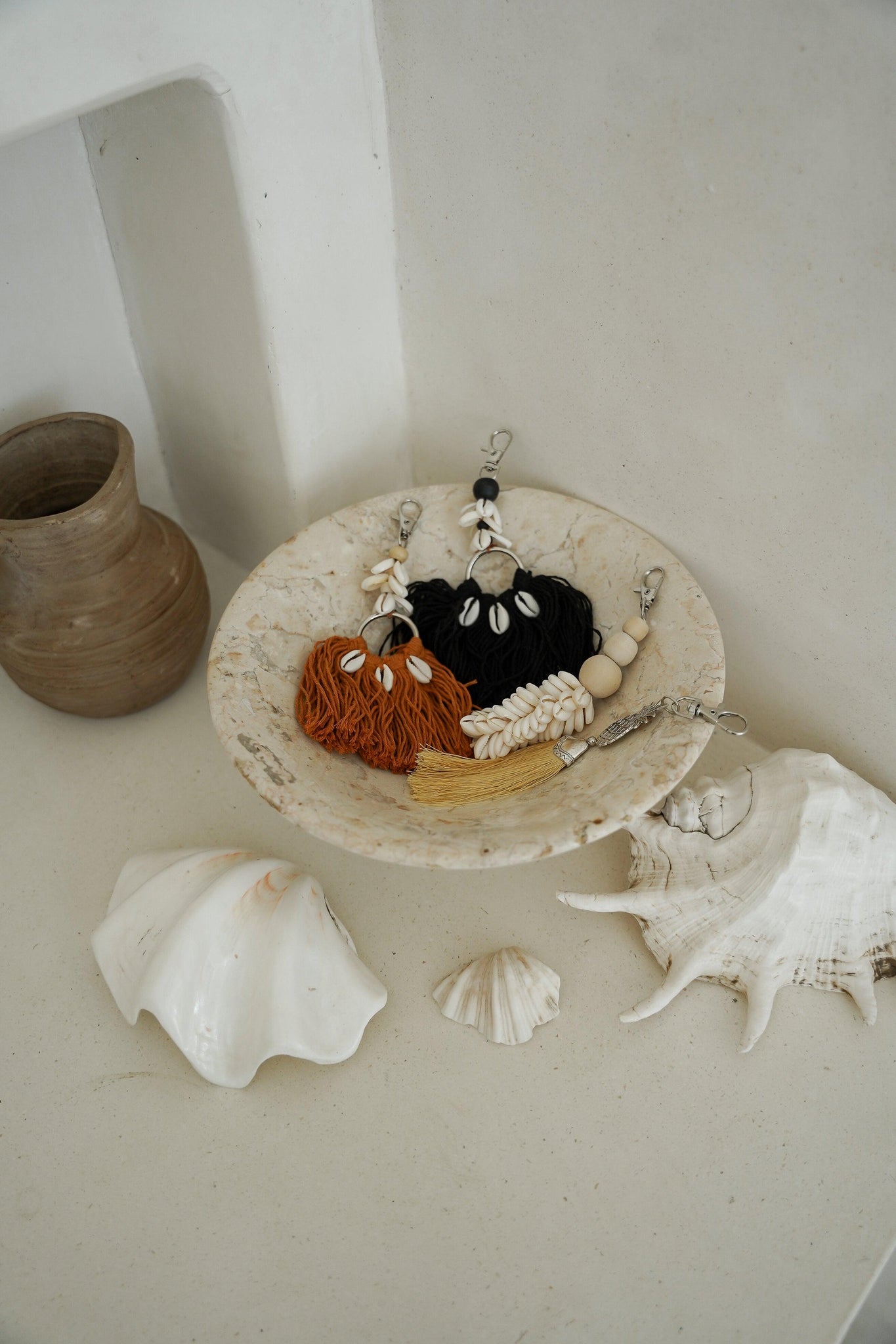 De Boheemse Sleutelhanger - Naturel - Hippie Monkey