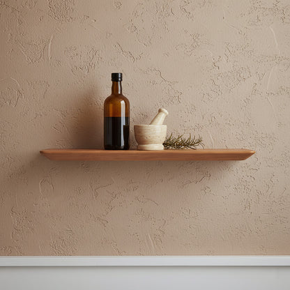 Craftsman teakhouten wandplank - 60 cm