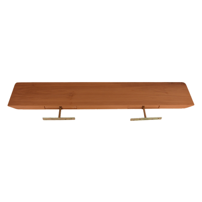 Craftsman teakhouten wandplank - 90 cm
