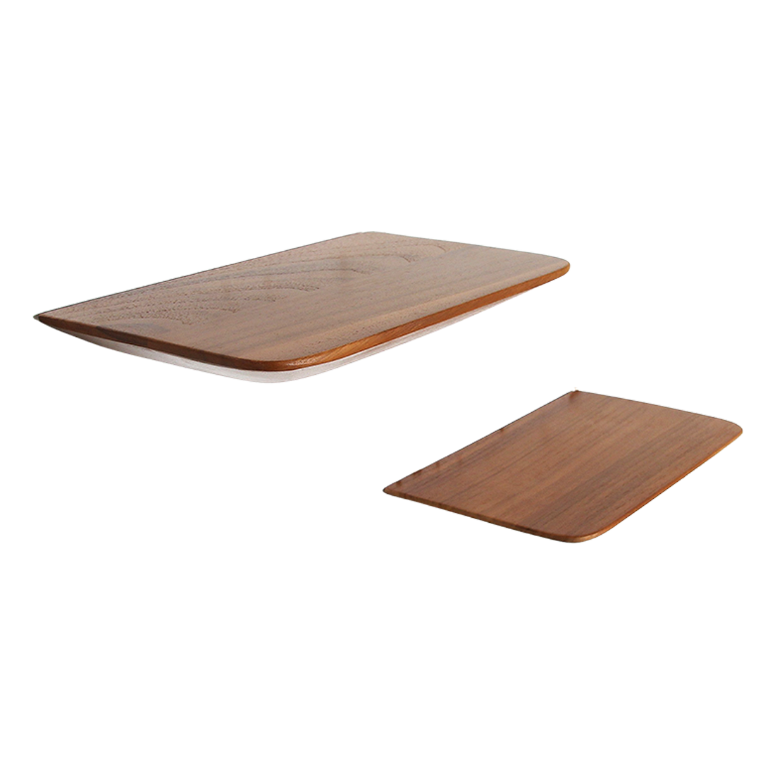 Craftsman teakhouten wandplank - set van 2
