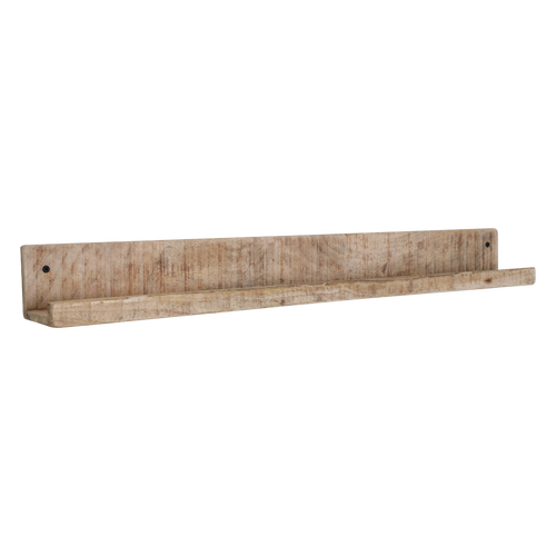 Mangohouten wandplank - Fotolijstplank - 75x8x8 cm