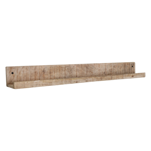 Mangohouten wandplank - Fotolijstplank - 75x8x8 cm