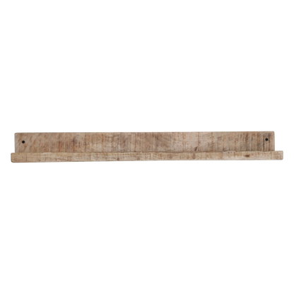 Mangohouten wandplank - Fotolijstplank - 75x8x8 cm