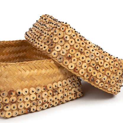 De mand van kokosschaal - Naturel - L