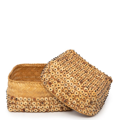 De mand van kokosschaal - Naturel - L