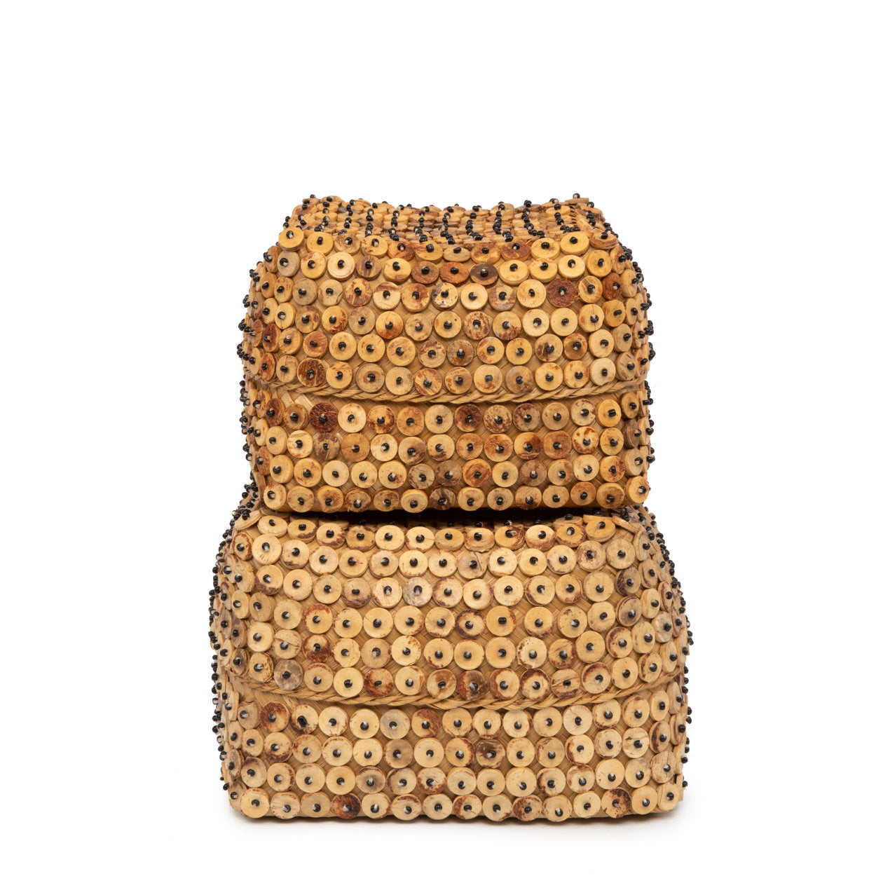 De mand van kokosschaal - Naturel - L