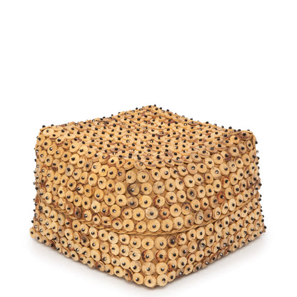 De mand van kokosschalen - naturel - M