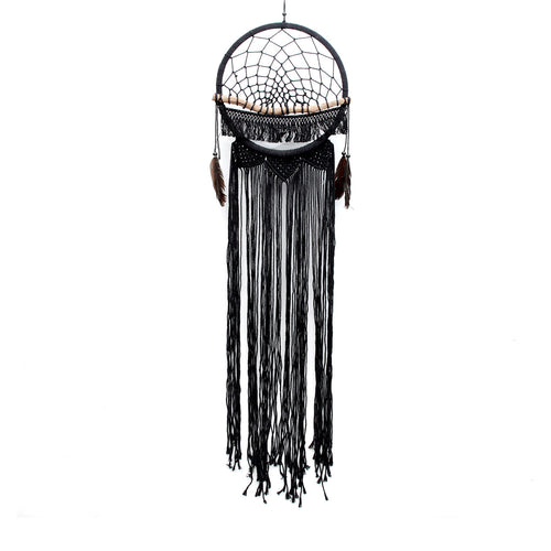 De Houten Macramé Dromer - Zwart