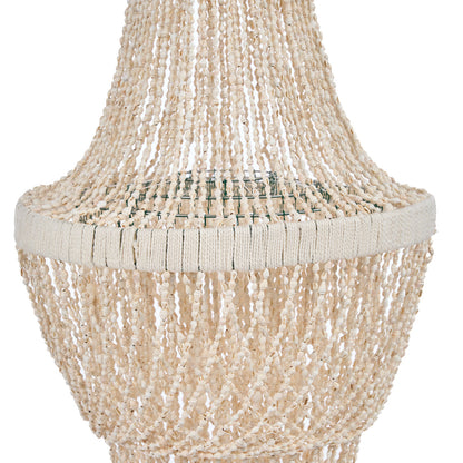 De Oceantoren schelpenkroonluchter - naturel - L