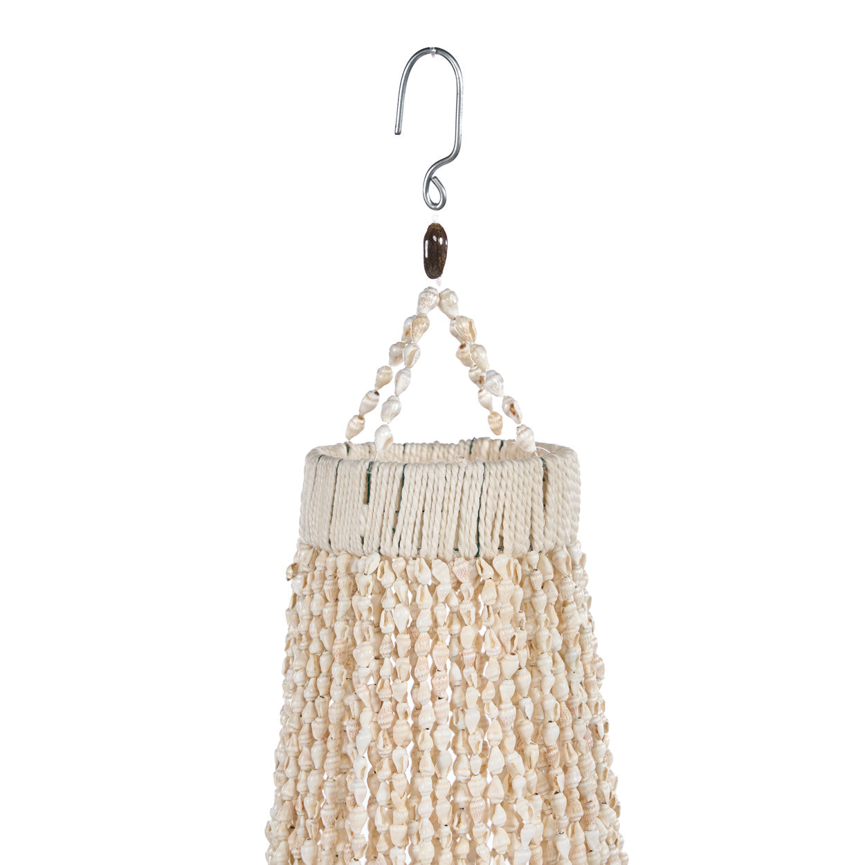 De Oceantoren schelpenkroonluchter - naturel - L