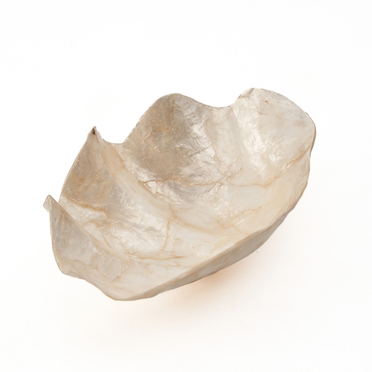 Parelmoer zeepbakje - wit - S