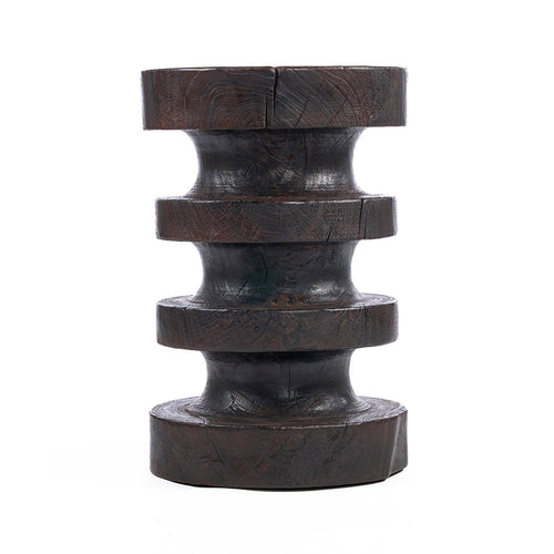 De Mocha Rings bijzettafel - donker walnoot