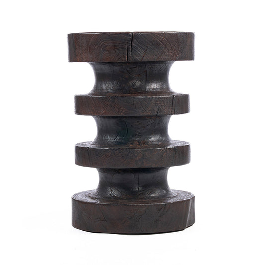 De Mocha Rings bijzettafel - donker walnoot