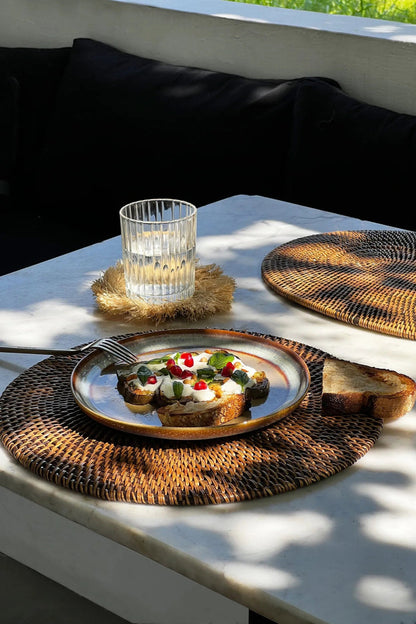 De koloniale placemat - naturel bruin