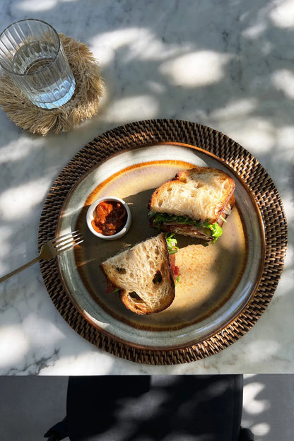 De koloniale placemat - naturel bruin