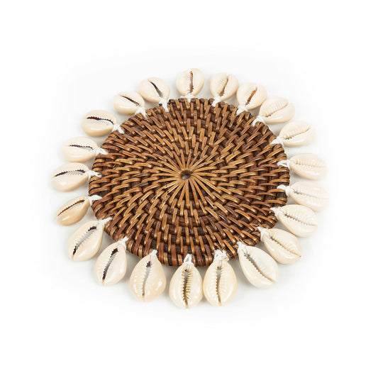 De Koloniale Schelp-onderzetter - Natuurlijk bruin