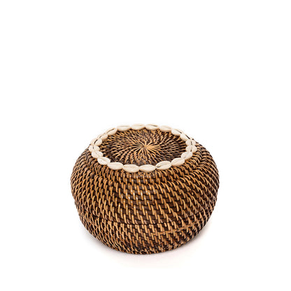 De Colonial Peek-a-Boo-mand - naturel bruin - S