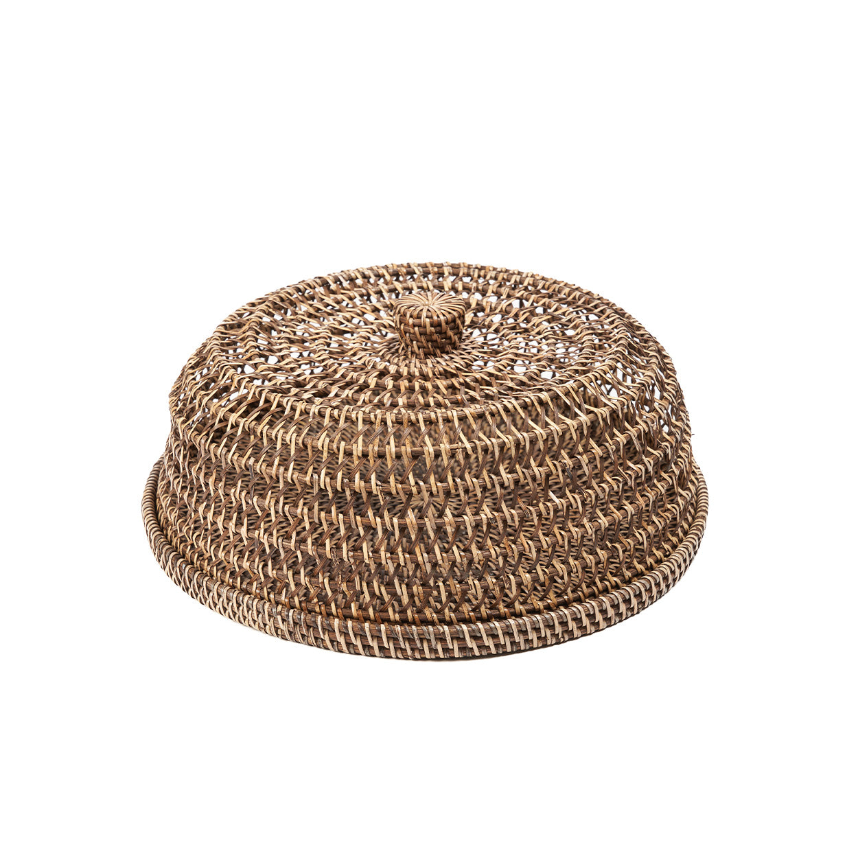 De rotan voedselkap - naturel bruin - M