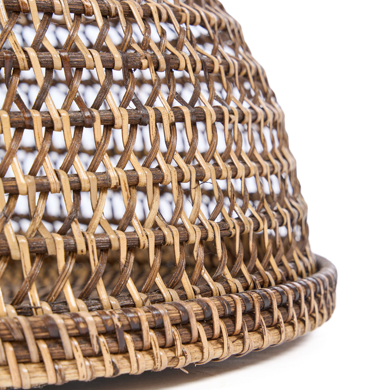 De rotan voedselkap - naturel bruin - M