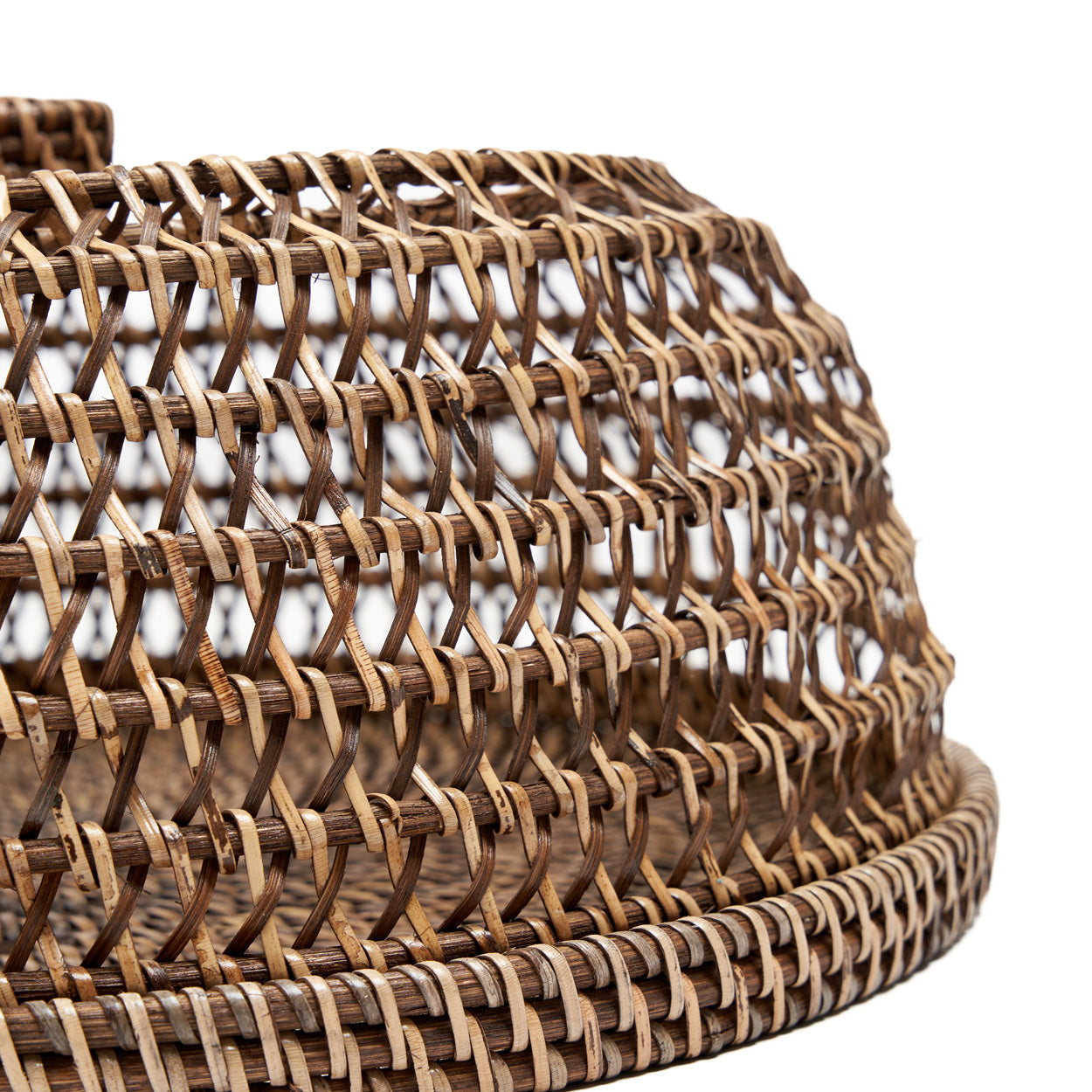 De rotan voedselkap - naturel bruin - M
