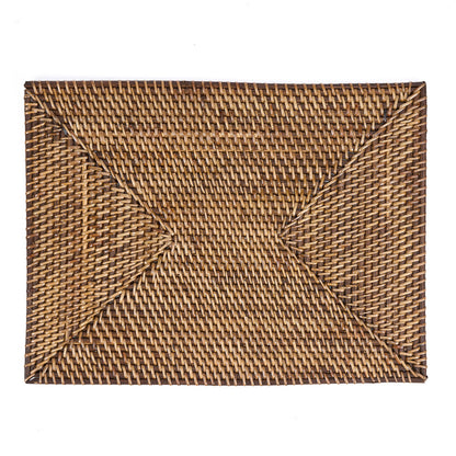 De koloniale rechthoekige placemat - naturel bruin