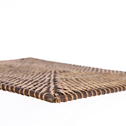 De koloniale rechthoekige placemat - naturel bruin
