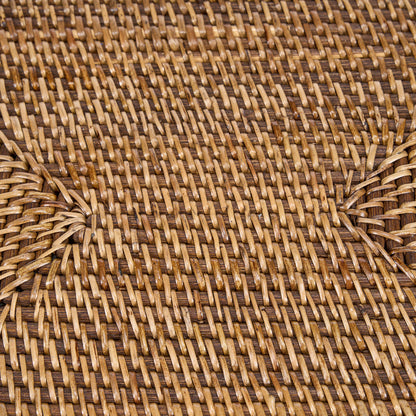 De koloniale rechthoekige placemat - naturel bruin