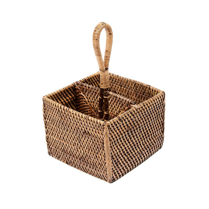 De rotan bestekhouder nr. 2 - naturel bruin