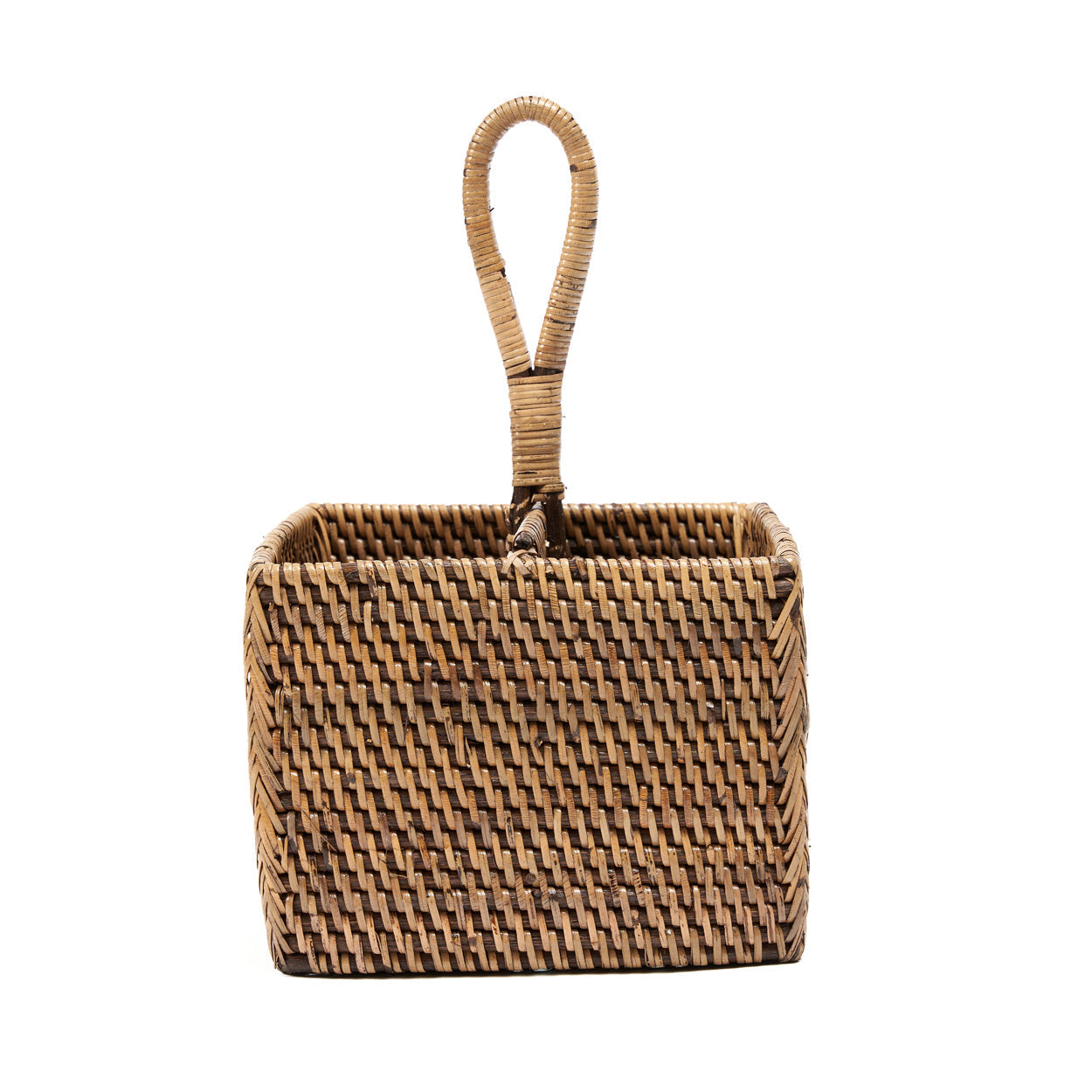 De rotan bestekhouder nr. 2 - naturel bruin