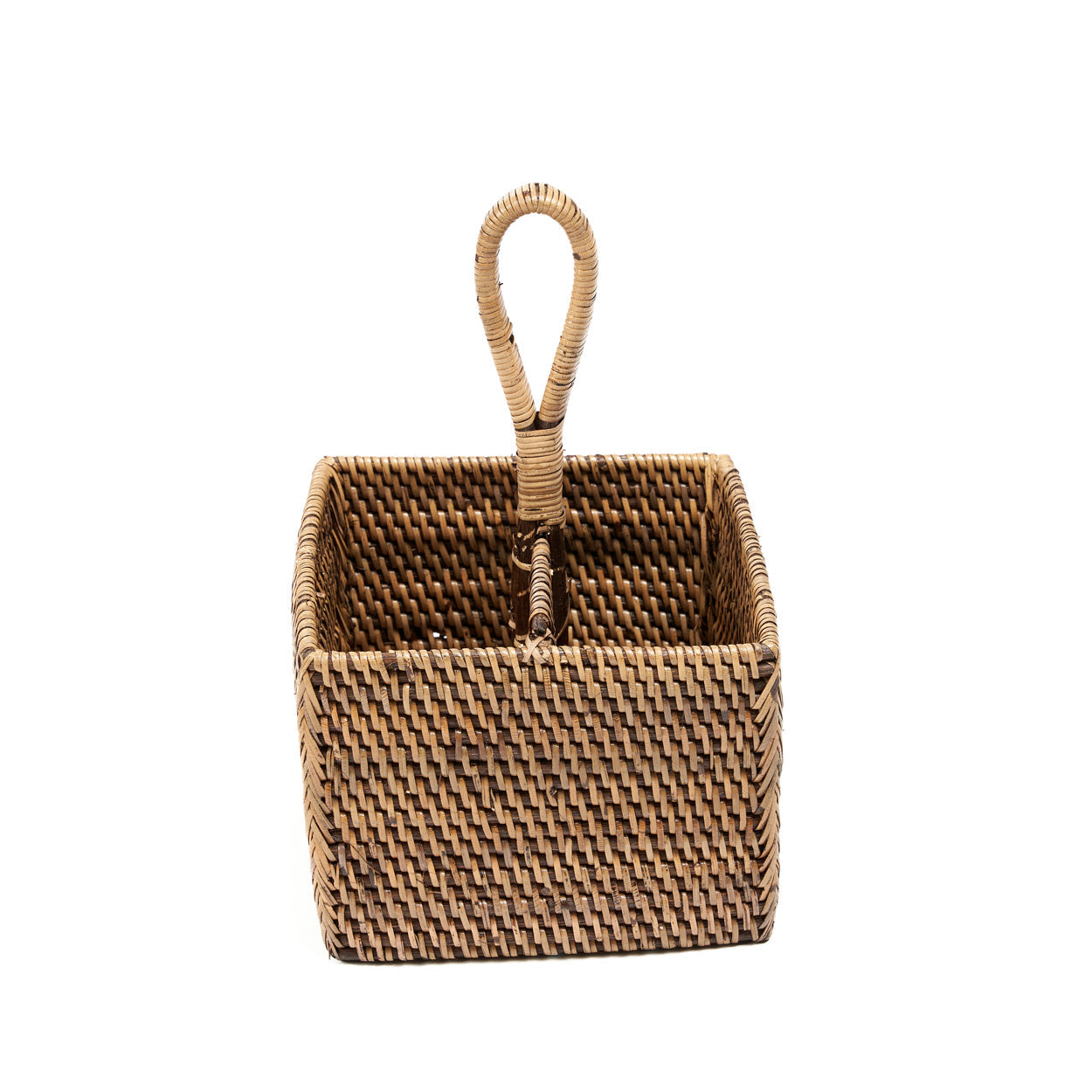 De rotan bestekhouder nr. 2 - naturel bruin
