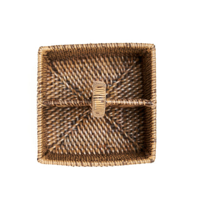 De rotan bestekhouder nr. 2 - naturel bruin