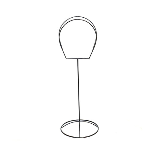 De metalen standaard voor hoeden - zwart