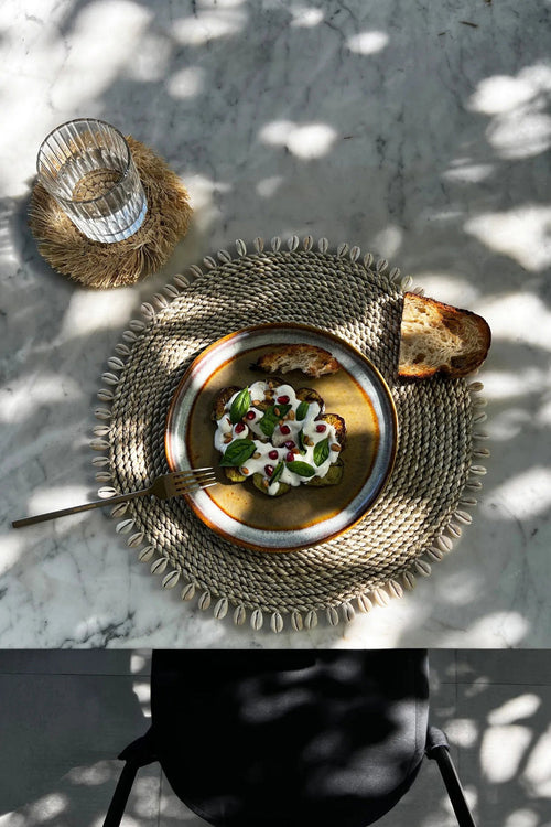 De zeegras schelp-placemat - naturel