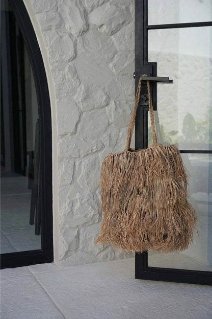 De Raffia Bahamas-tas - Naturel