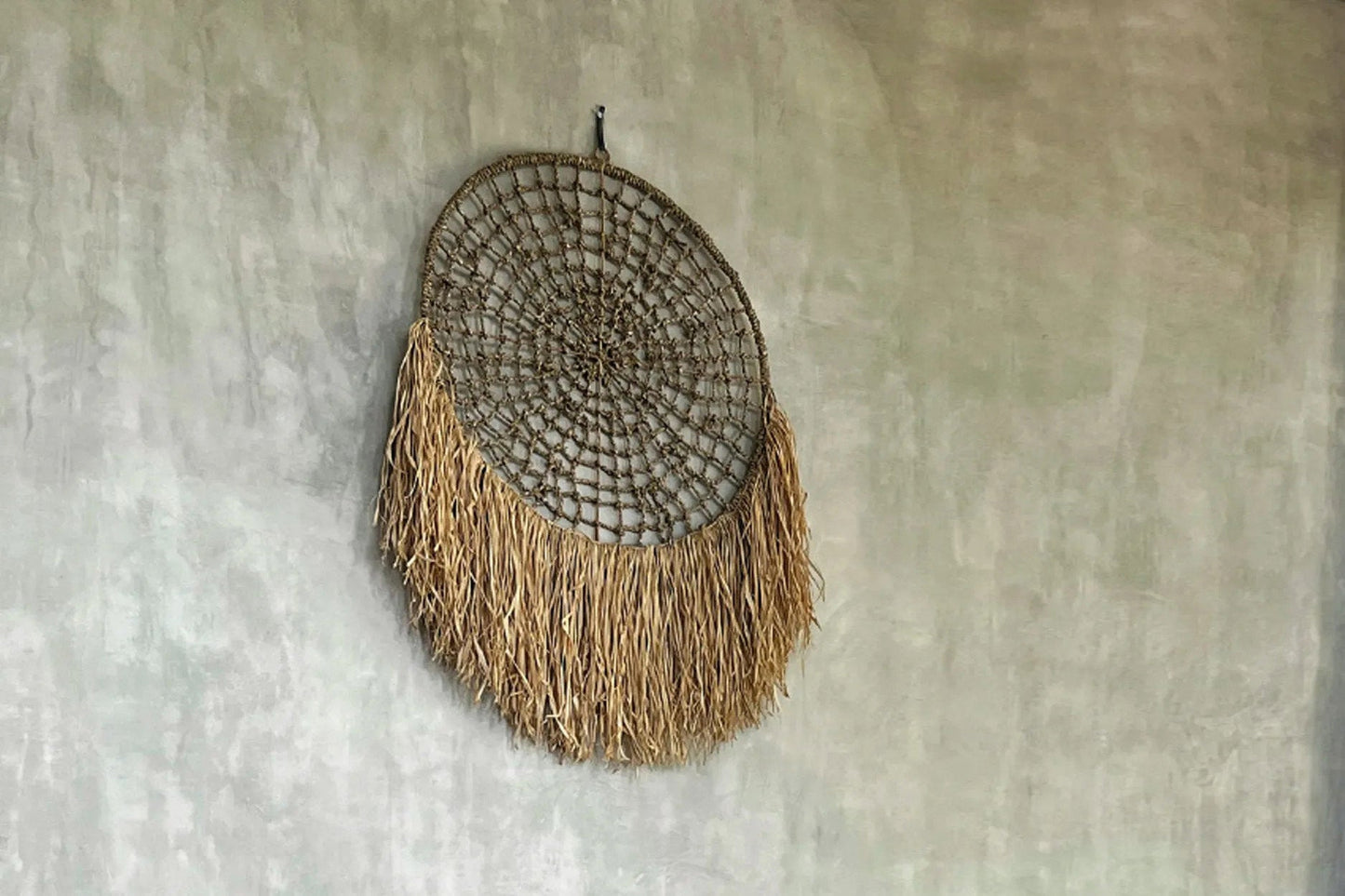 De raffia-dromenvanger - naturel